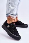 Trampki Niskie Damskie Platforma Czarne Lee Cooper LCW-23-44-1652L