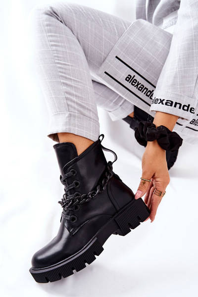 High Boots Leather Black Izzy