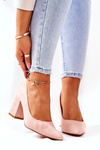 Women's Stiletto pumps Suede Pink Florena