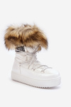Women's Laced Snow Boots White Santero