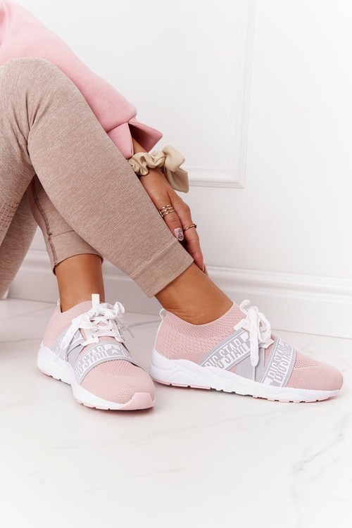 Buty Sportowe Memory Foam Big Star Różowe HH274353