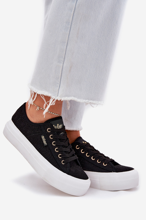 Ladies Sneakers With Lace Lee Cooper LCW-25-31-3439L Black