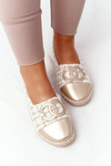 Elegant Women's Espadrilles Gold Be My Love