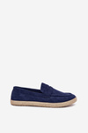 Men's Moccasins With Braiding Navy Fiamar
