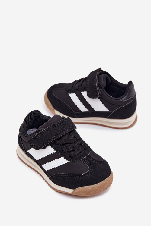 Children's Sneakers Sports Shoes With Velcro Black Viona