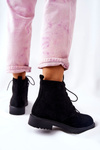 Classic Tiered Boots Black Melome