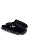 Men's padded slippers Black Ronny