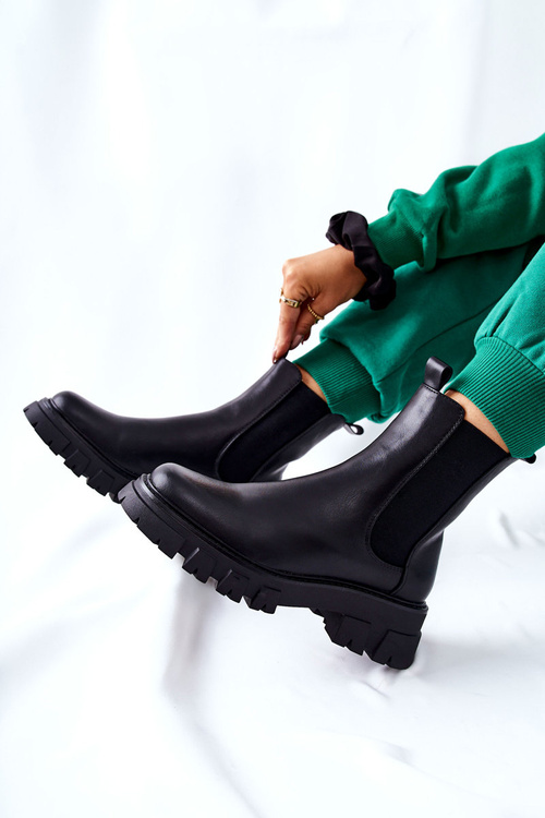 High Chelsea Boots Black Hallam