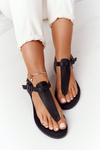 Leather Sandals Flip-flops Big Star HH274700 Black