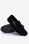 Men's Classic Suede Loafers Black Felixo