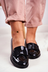 Elegant Women's Loafers Vinceza 10570 Patent Black