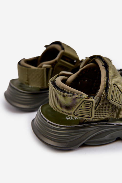Kids' Green Velcro-Strap Sandals Orretta