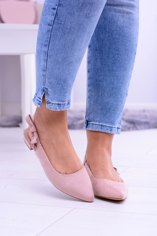 Women's Pink Howl Pointed Ballerinas