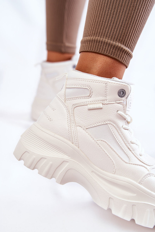 Fashionable Boots Memory Foam Big Star KK274369 White