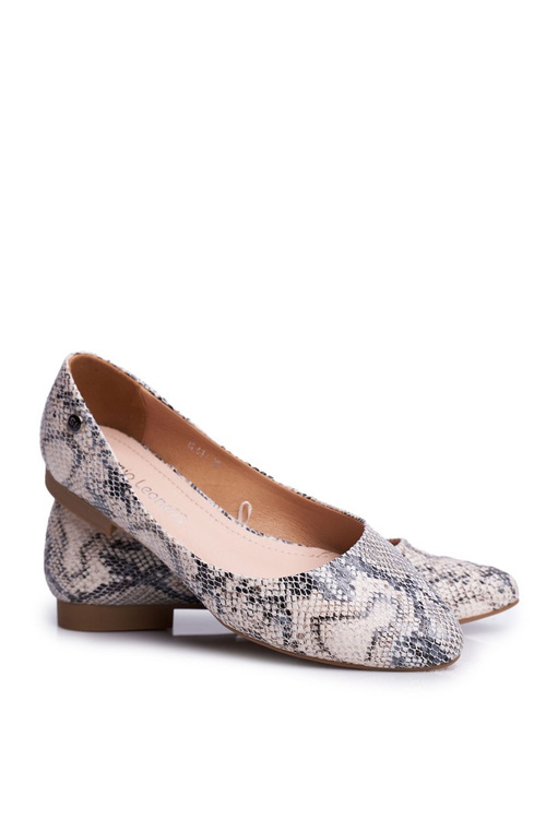 Women's Ballerinas Sergio Leone White Snake BL611 Nemsis