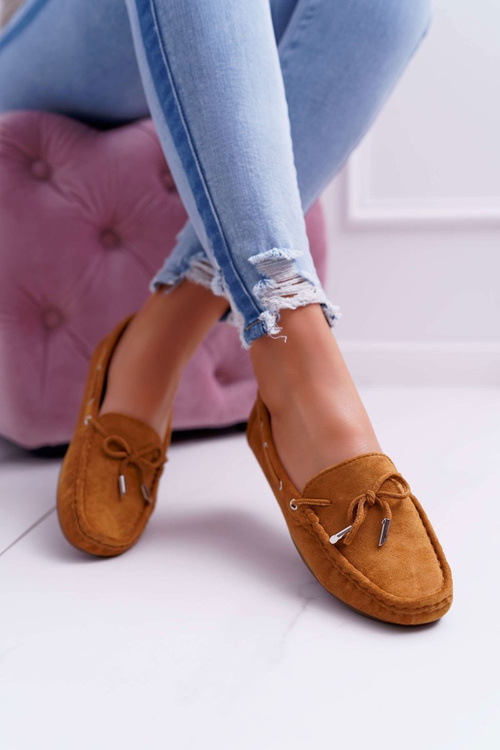 Mokassins Women's Comfortable Eco-suede Camel Memfi