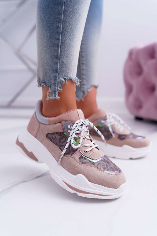 Sporty Women's High Sole Shoes Pink Cabana