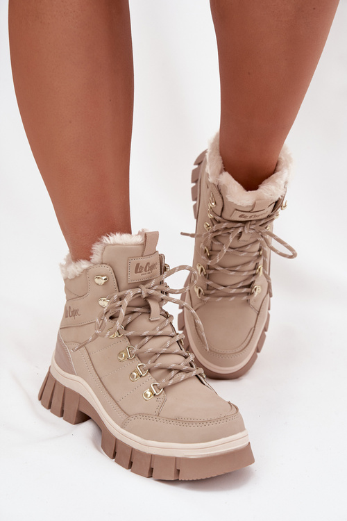 Insulated Women's Trappers Lee Cooper LCJ-25-31-3910 Beige