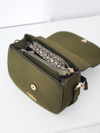 Women's Green Suede Handbag NOBO NBAG-F0180-C008