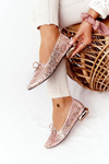 Openwork Loafers On Gold Heels Vinceza 21-10602 Multicolour