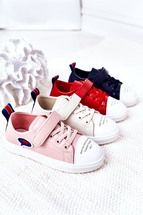 Children's Sneakers With Velcro Pink Cartoon