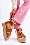 Women’s Espadrilles On Platform Camel India
