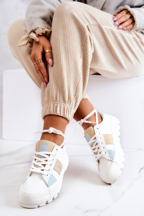 Tenisówki Damskie BIG STAR Białe JJ274480