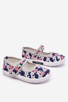 Children's ballerinas in flowers navy blue-Grey Noah