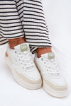 Damskie Sneakersy Na Platformie Beżowe LEE EMMA WOMEN LOW 50251014.04L