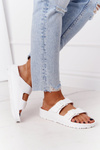 Women's Rubber Slippers White Stacy