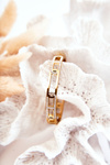 Women's Bracelet With A Clasp With A Decorative Pattern Gold