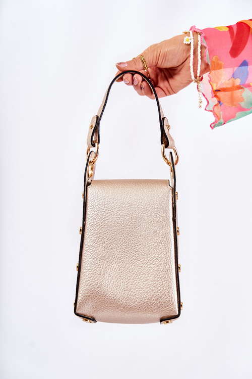 Small Women's Handbag With Ornament Gold Ellies