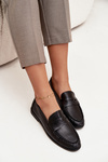 Women Loafers Made of Eco Leather Black Lilith