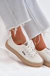 Women's Sneakers With Weaving Lee Cooper LCW-25-44-3217 White