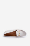 Women's Classic Moccasins with Decoration White Ainslee