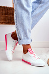Women's Sneakers Classic White-Neon Pink Ville