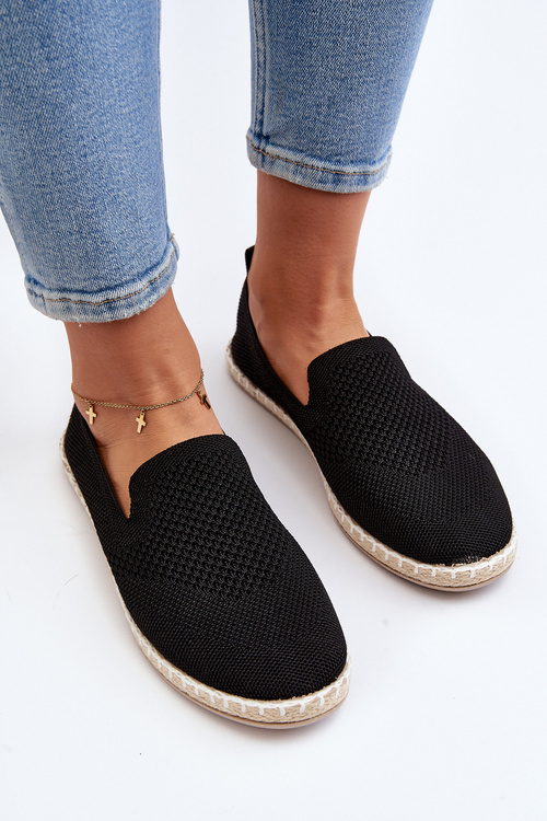 Black Women's Slip-On Espadrilles Harmonie