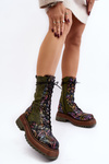 Women's Leather Work Boots Maciejka 06203-09 Multicolor