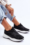 Women's Sport Sneakers On Platform Black-White Lomare