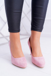 Women's Pink Stiletto Suede Sergio Leone Campbell pumps