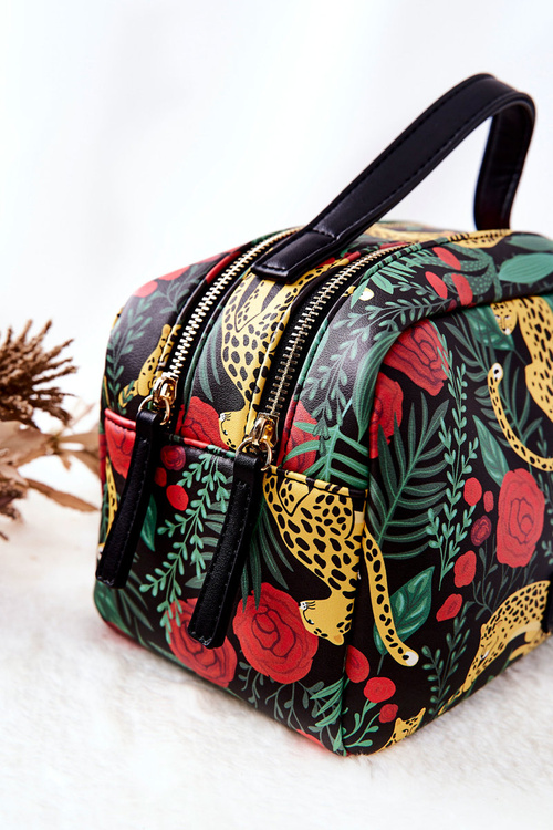 Duża Kosmetyczka NOBO Leopard L0040-CM08 Czarna