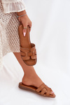 Women's Sandals Made Of Eco Leather Brown Lisanoria