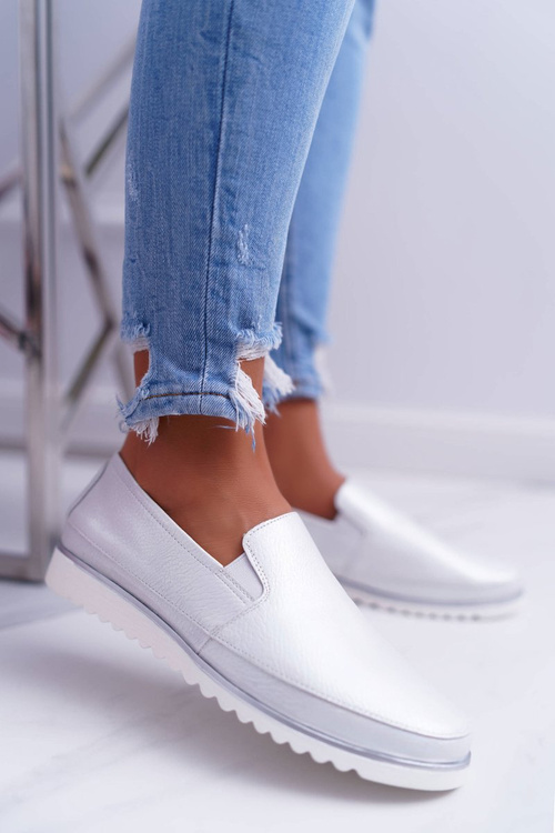Women's moccasins Sergio Leone Silver Magento
