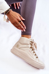 Women's High Sneakers Cross Jeans KK2R4027C Beige