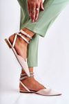 Women's Sandals With Spitz Toe Beige Amisha