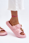 Women's Foam Flip Flops with Pink Decorations Cambrina