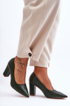 Classic Heels On The Stiletto Dark Green Odessa