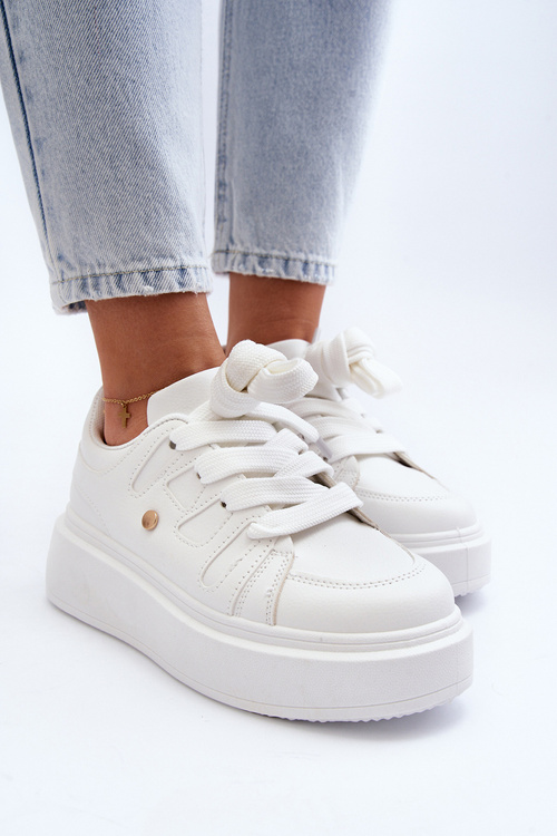 Women's Platform Sneakers White Asylia