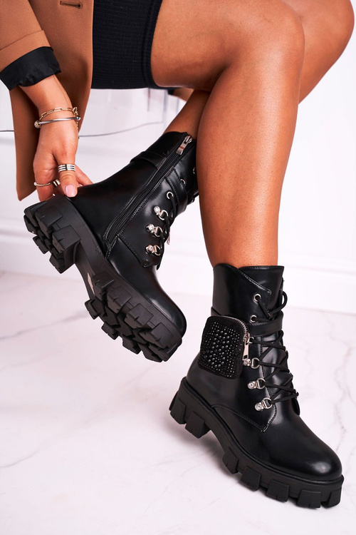 Women's Boots With Small Bag Black Seul