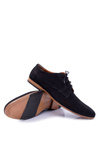 Men's Bednarek Nubuck Openwork Shoes Black Hermes